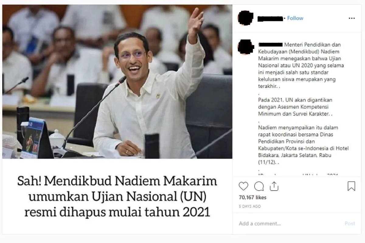 Menyoal Penghapusan Ujian Nasional, Begini Kata Mendikbud Nadiem Makarim